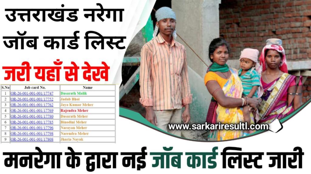 NREGA Job Card List Uttarakhand 2024: उत्तराखंड नरेगा जॉब कार्ड लिस्ट में नाम चेक कैसे करें, My Scheme, Sarkari Yojana
